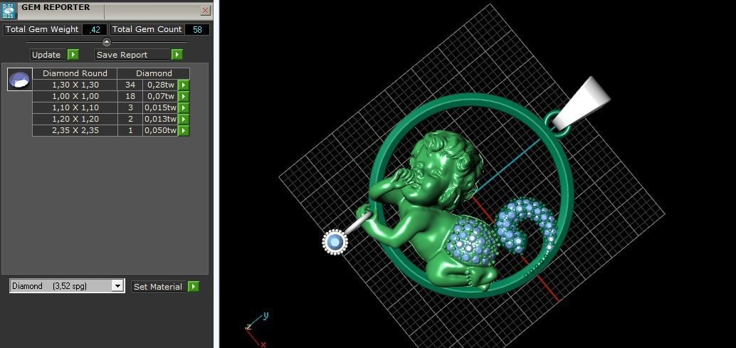 Pendant 846 3D print model_4