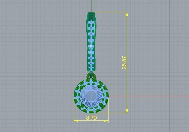 Earrings 836 3D print model_4