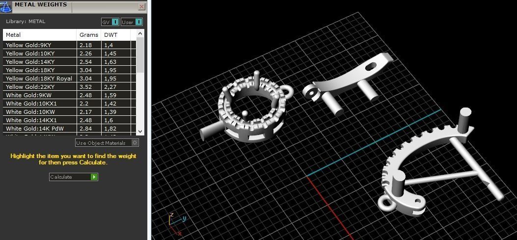 Earrings 836 3D print model_2