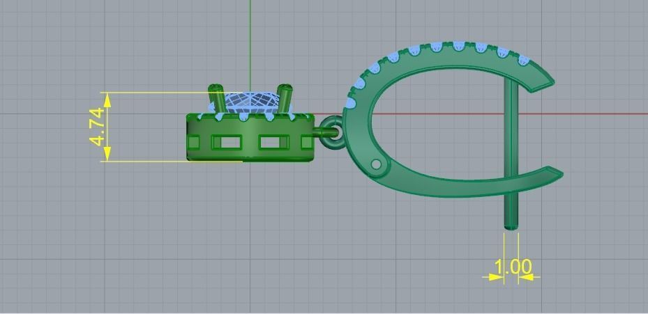 Earrings 836 3D print model_5