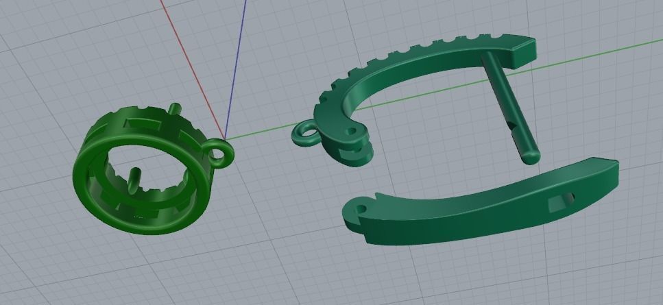 Earrings 836 3D print model_7