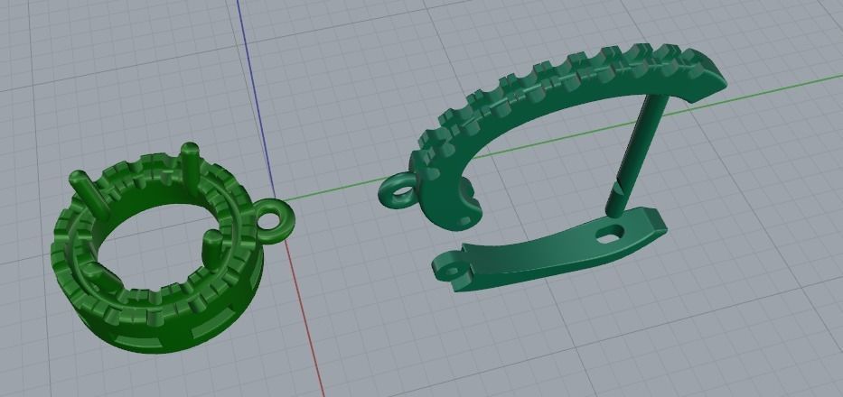 Earrings 836 3D print model_8