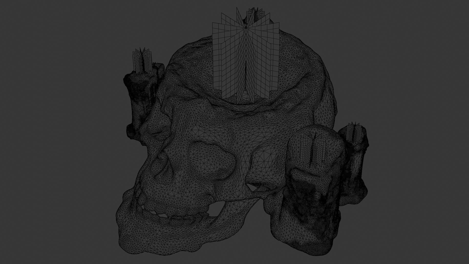 Skull candle 3D model_27