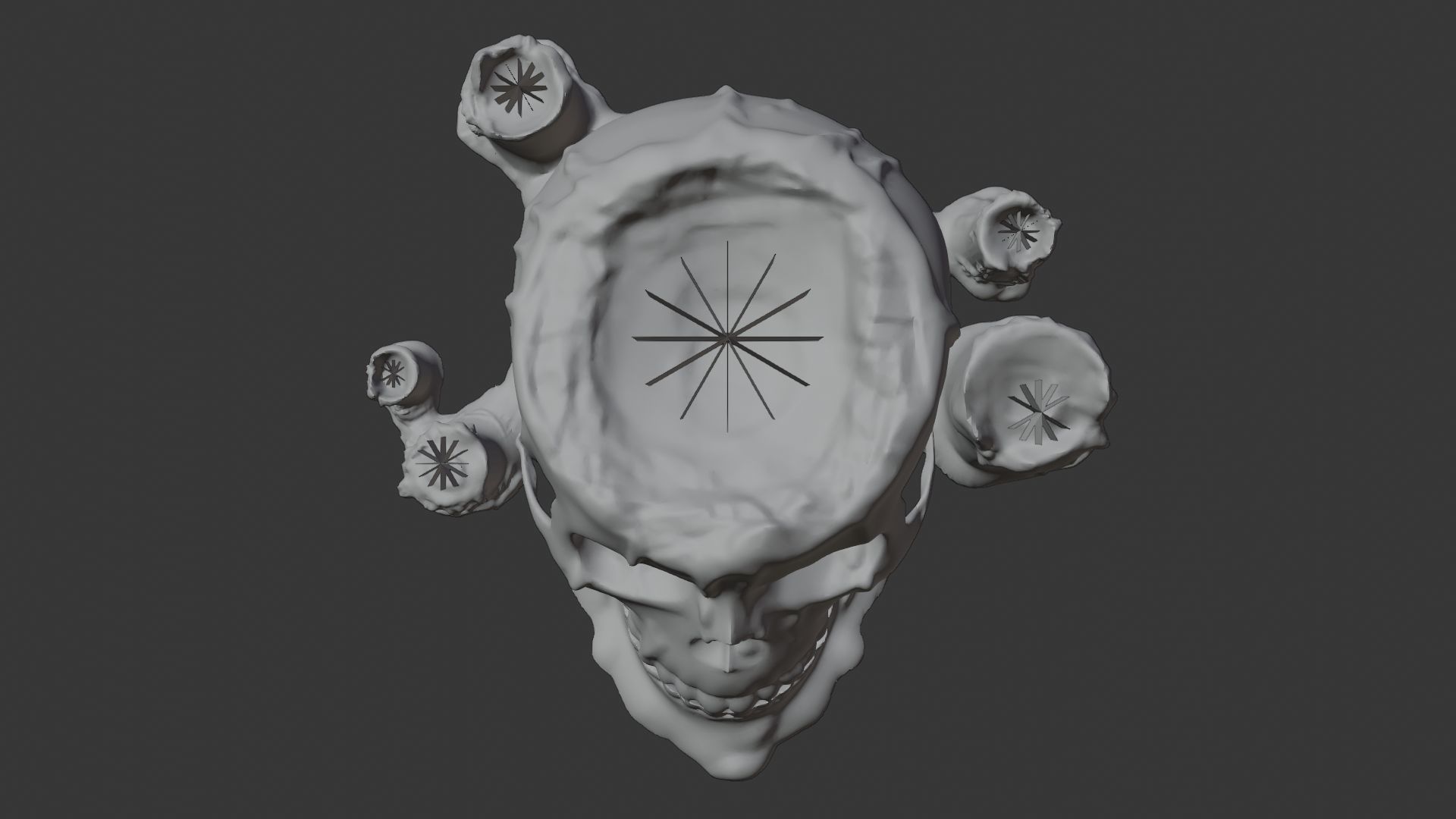 Skull candle 3D model_14