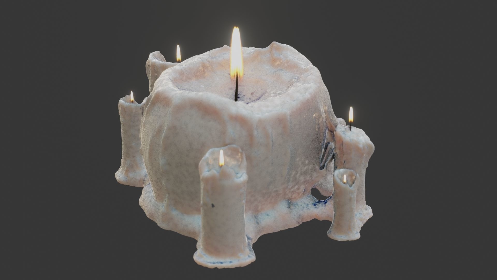 Skull candle 3D model_28