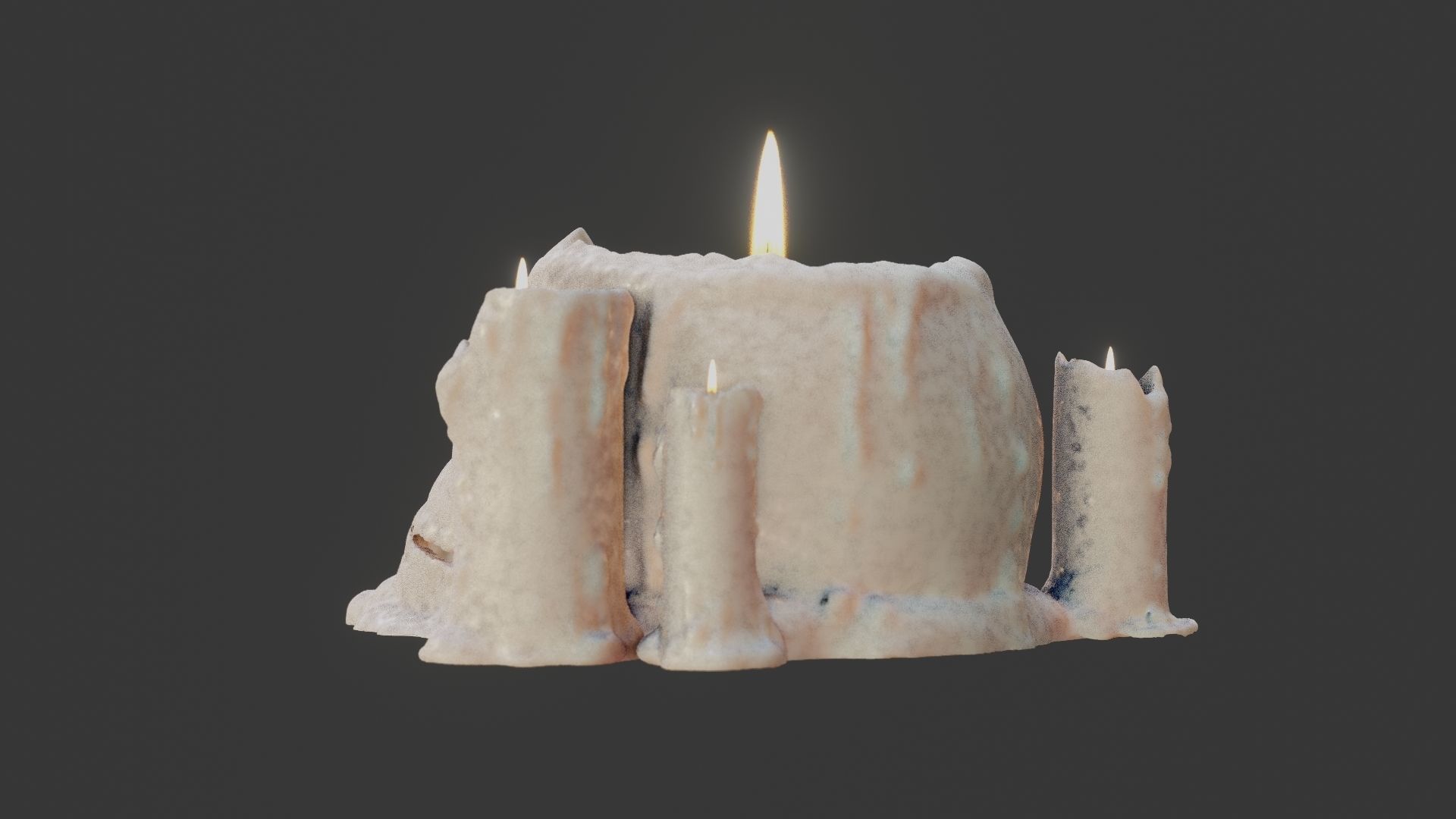 Skull candle 3D model_30