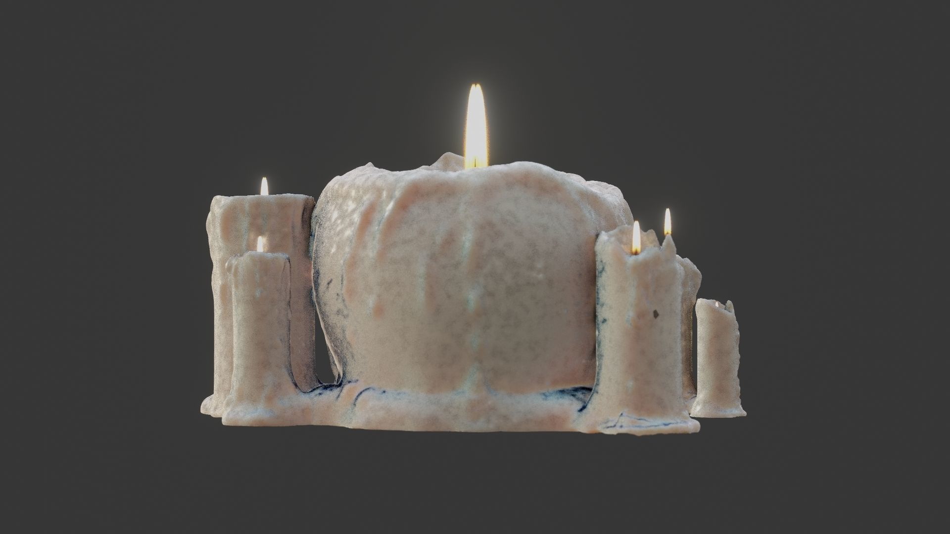 Skull candle 3D model_31
