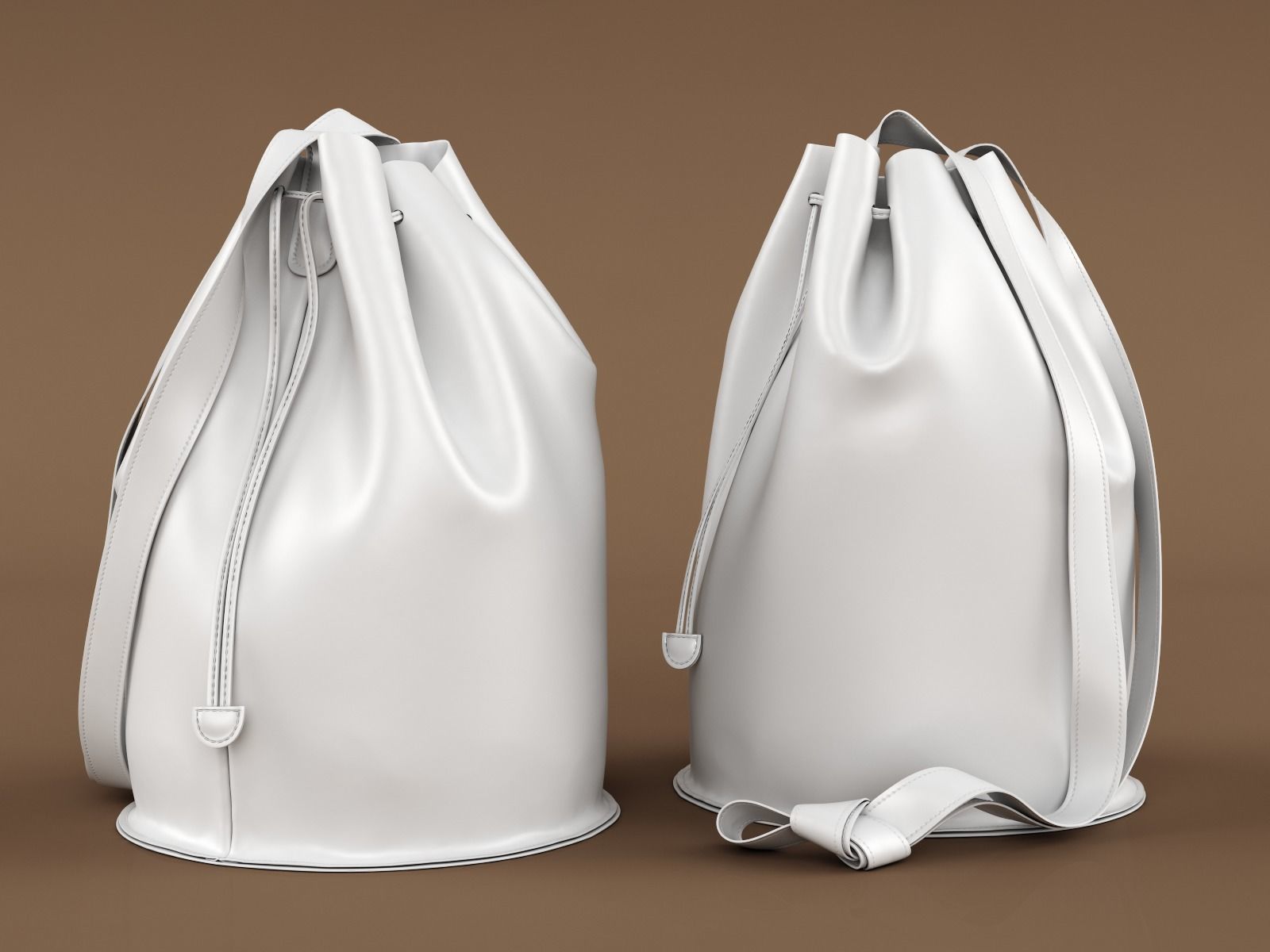 Baggu Bucket Bag 3D model_1