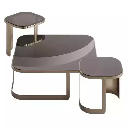Fendi Casa Bent Glass Coffee Table