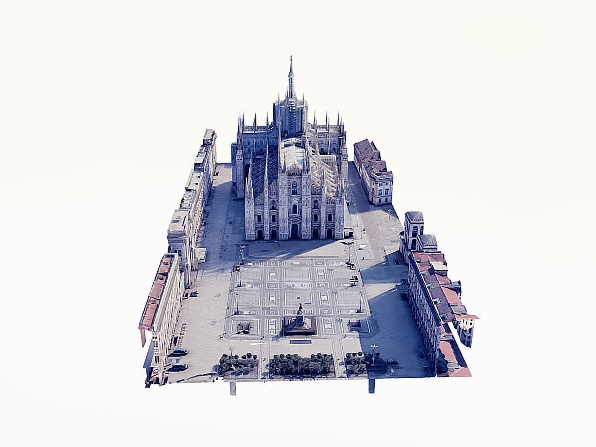 Milan Cathedral Low-poly 3D model_3