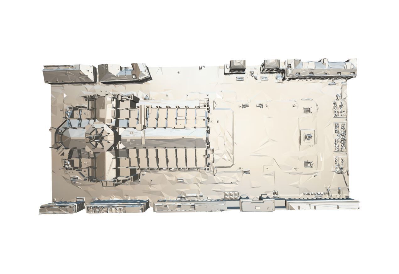 Milan Cathedral Low-poly 3D model_9