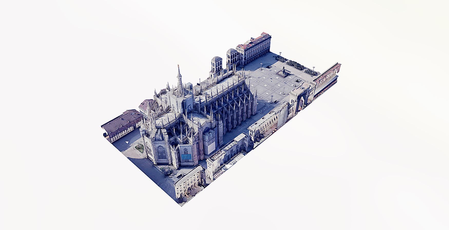 Milan Cathedral Low-poly 3D model_6