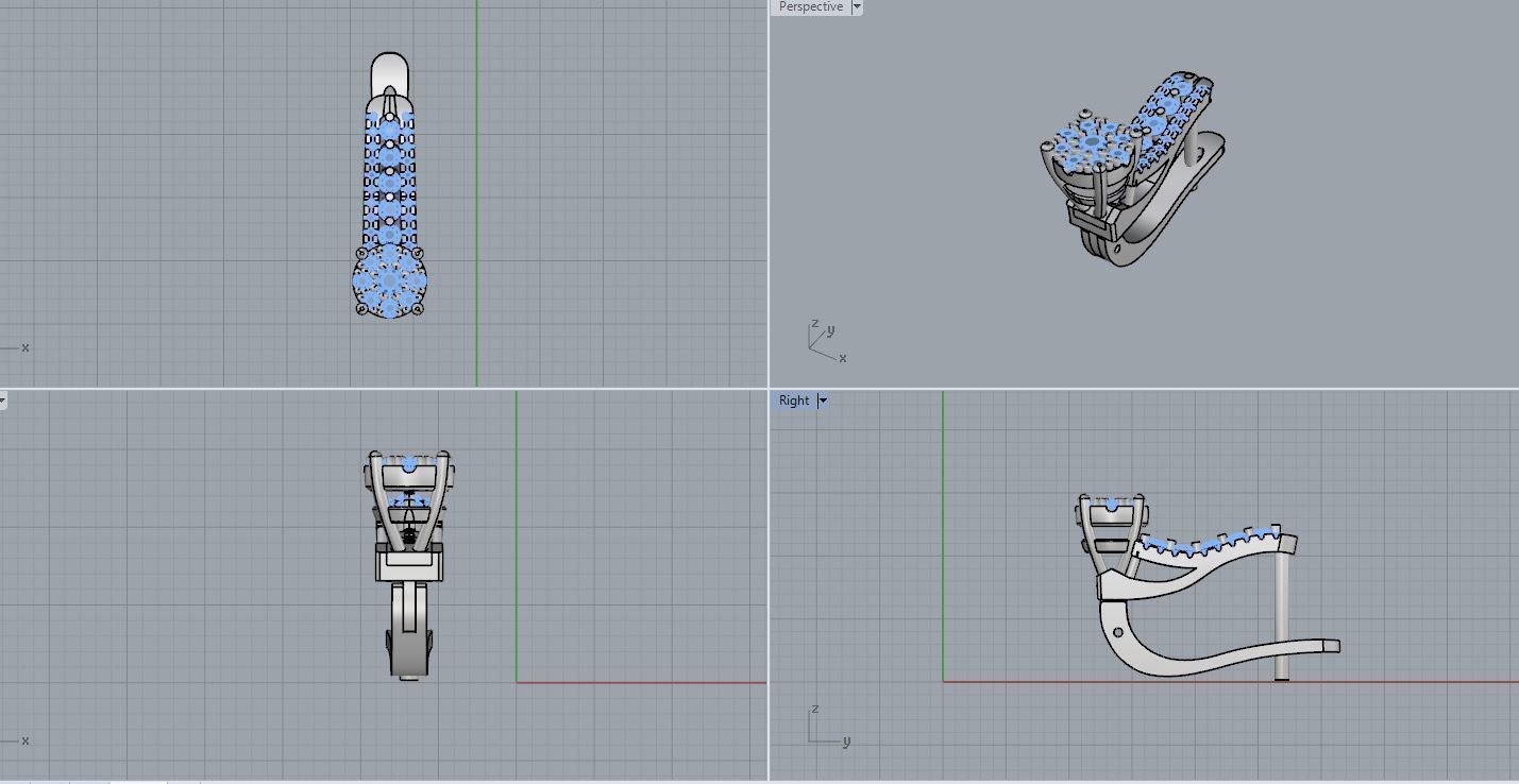 Ring and Earrings 164 3D print model_15
