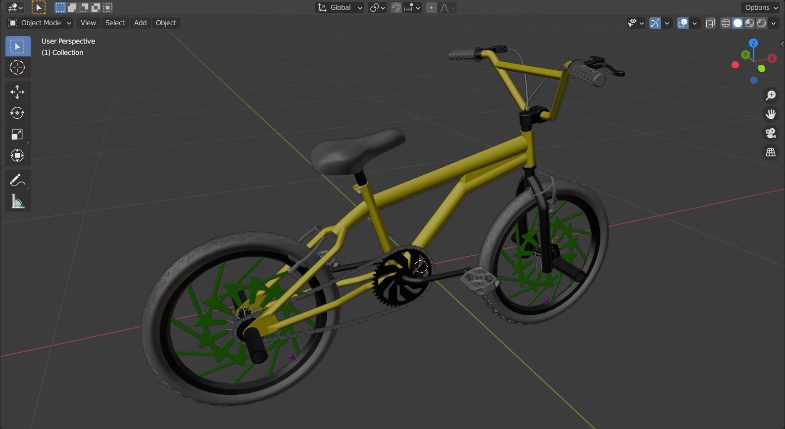 BMX Bike 3D model_36