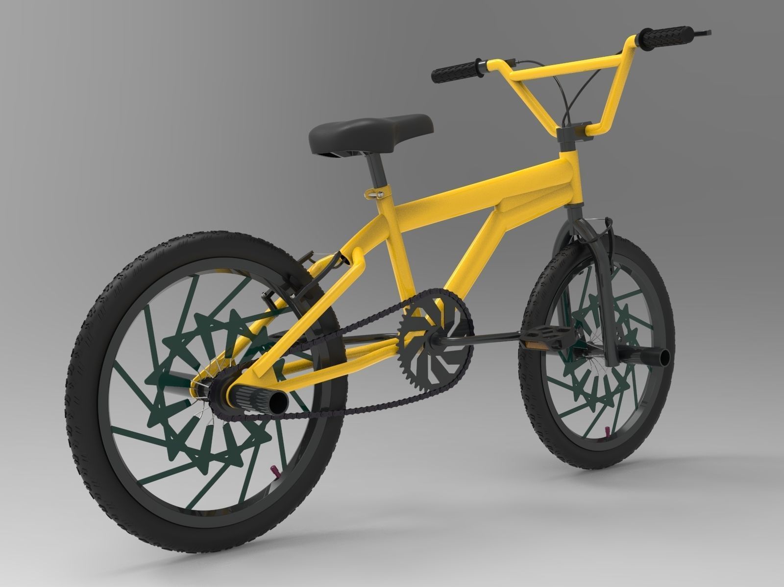 BMX Bike 3D model_2