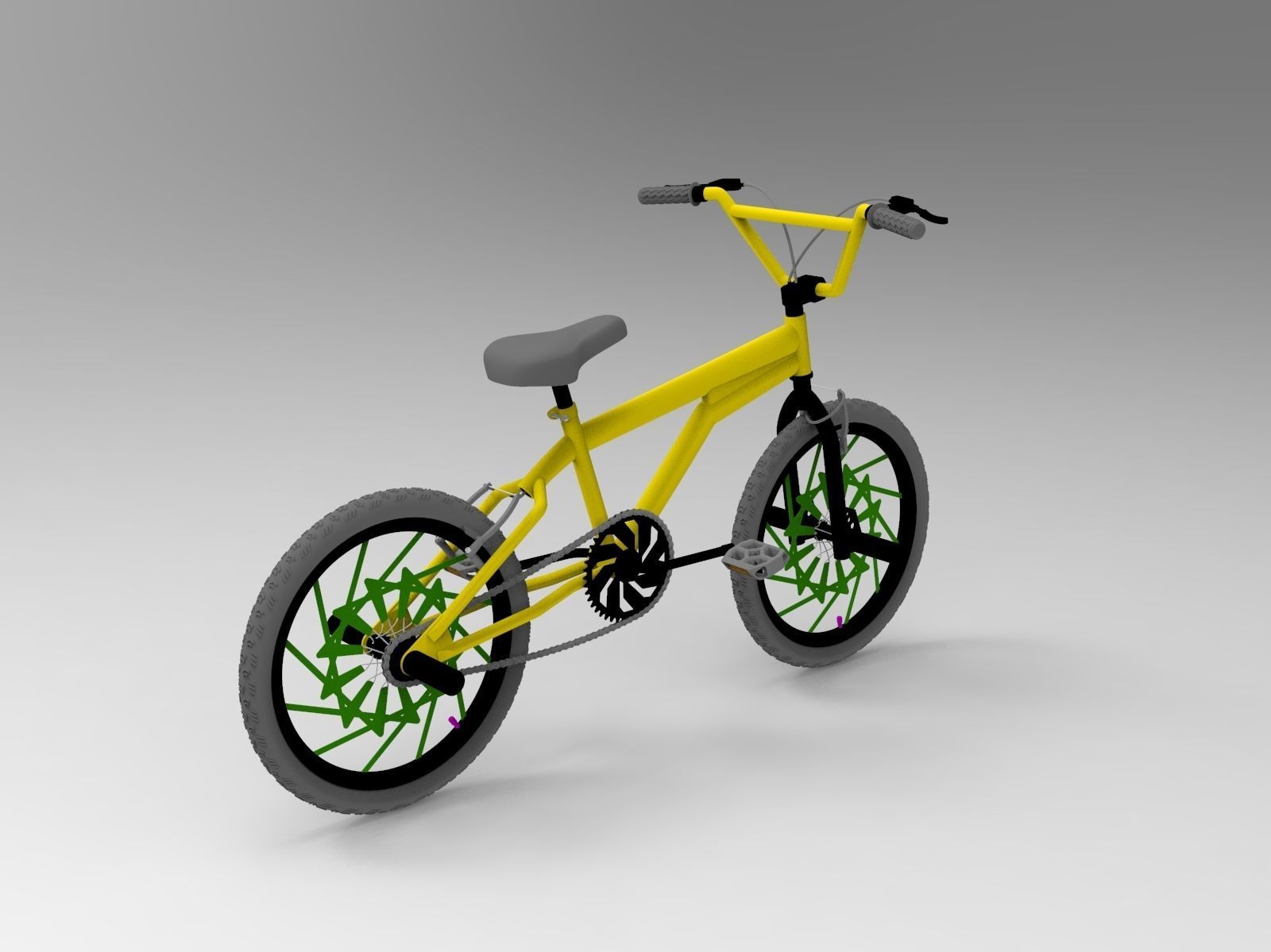 BMX Bike 3D model_40