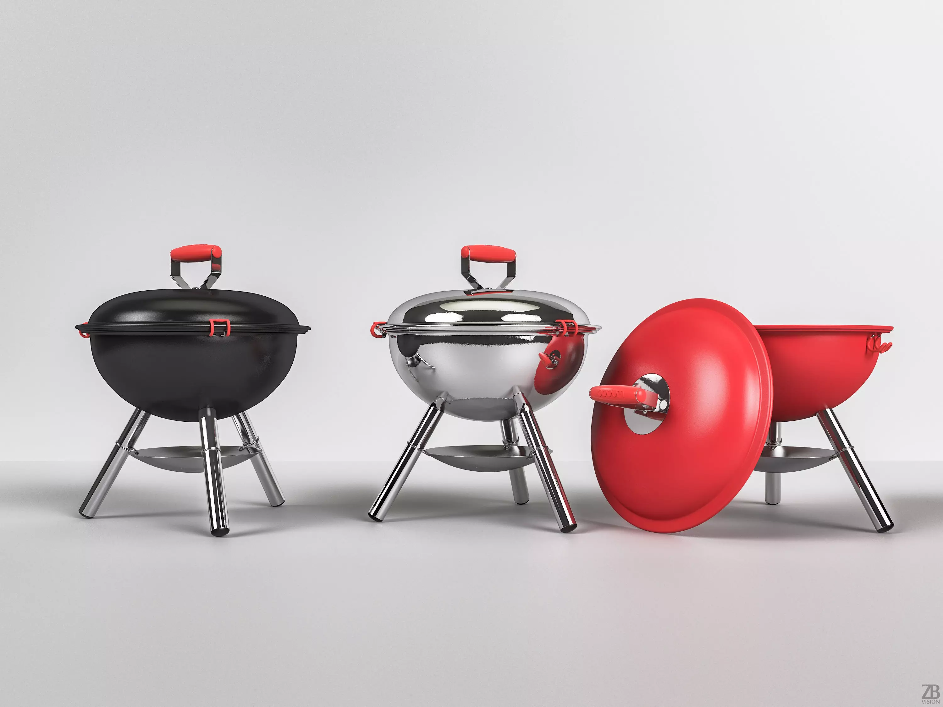 Grill bbq 3D model_0