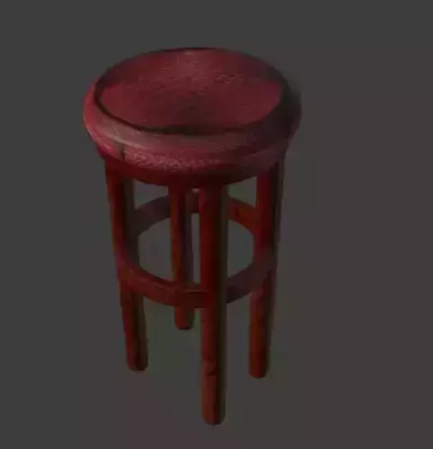 round red bar stool 