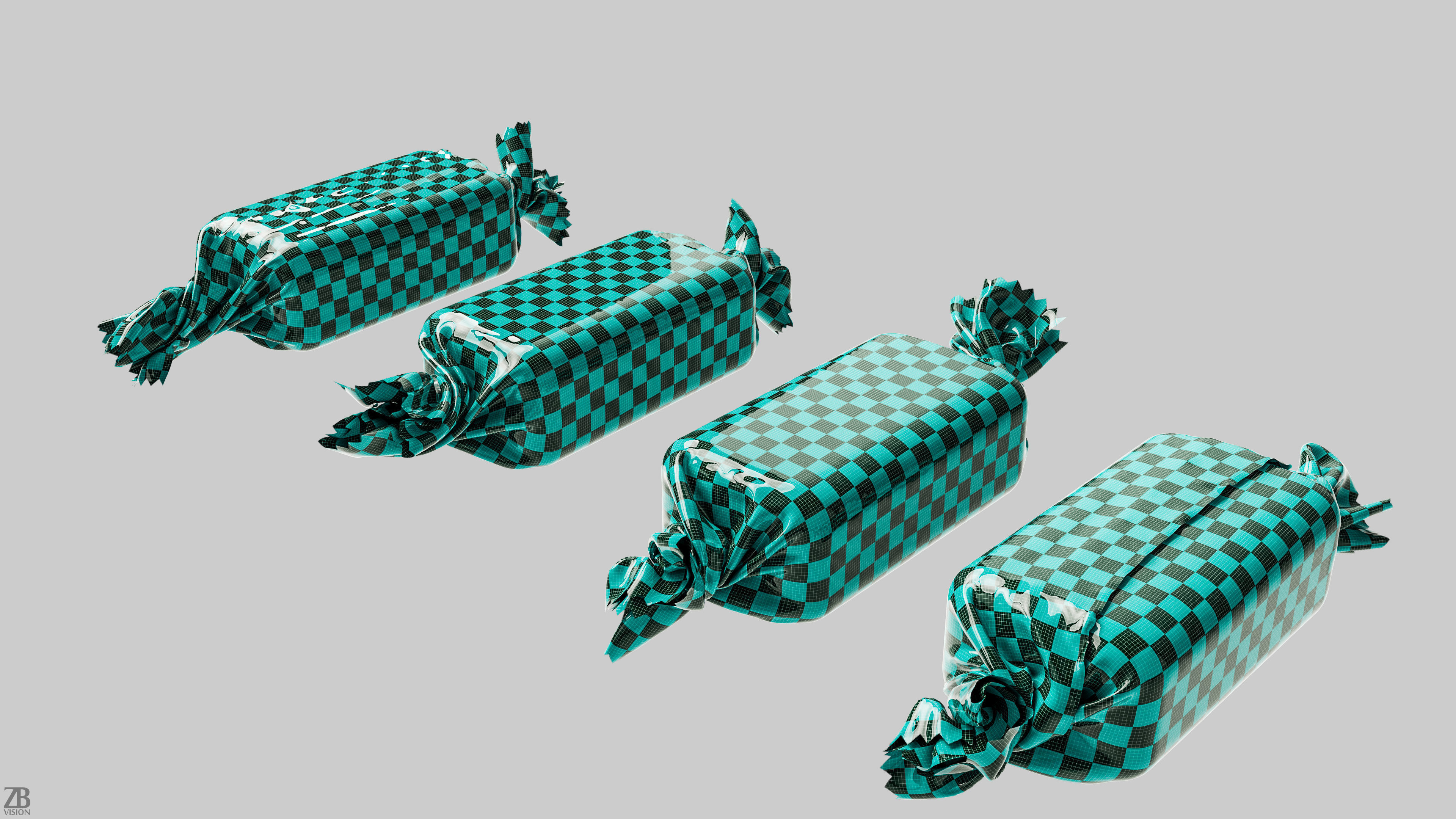 Candy Wrap 3D model_1