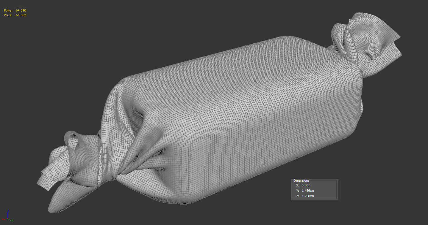 Candy Wrap 3D model_3