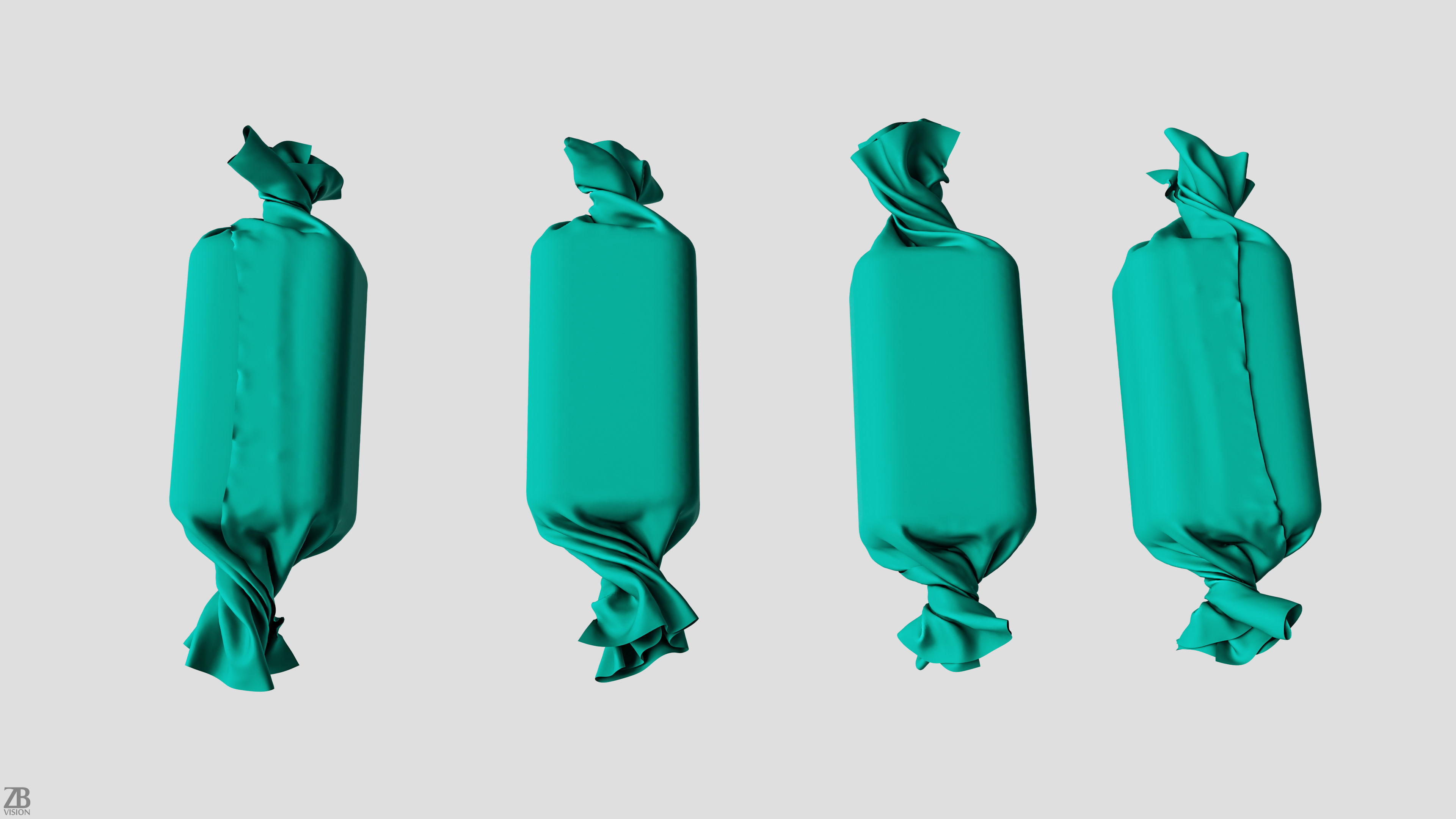 Candy Wrap 3D model_2