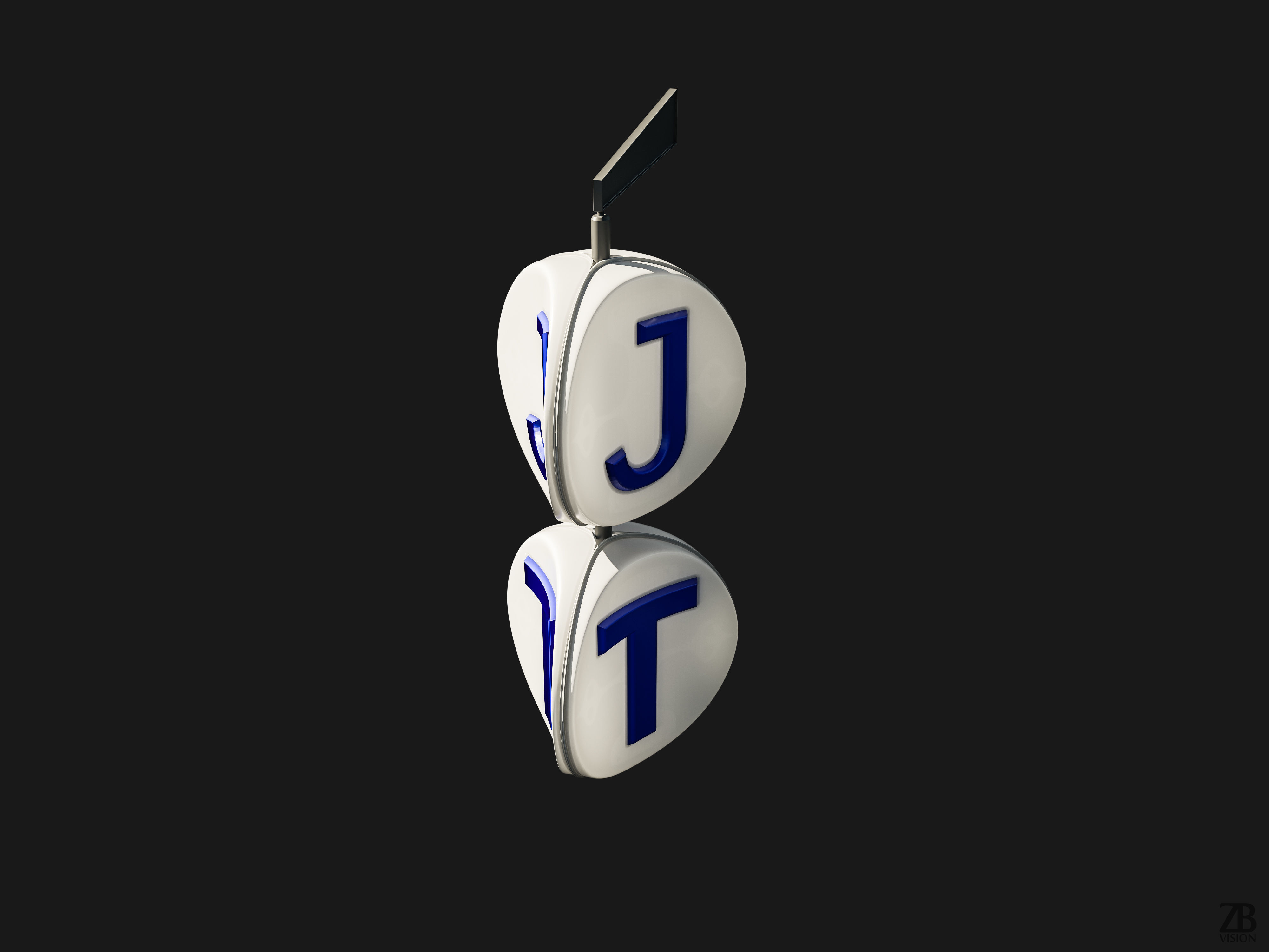 Stockholm Tunnelbana and Pendeltag sign 3D model_1