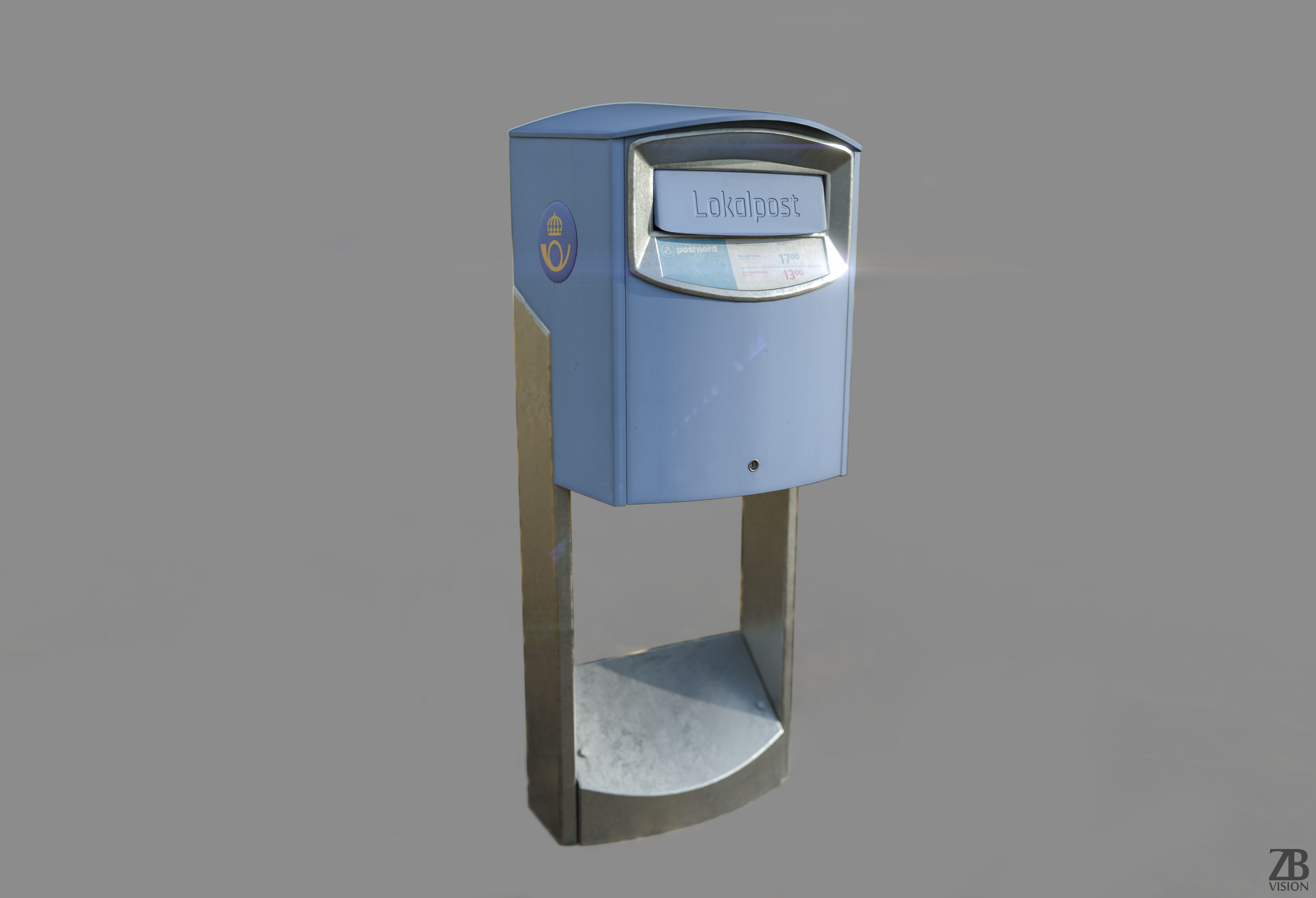 Postnord Mailbox 3D model_1