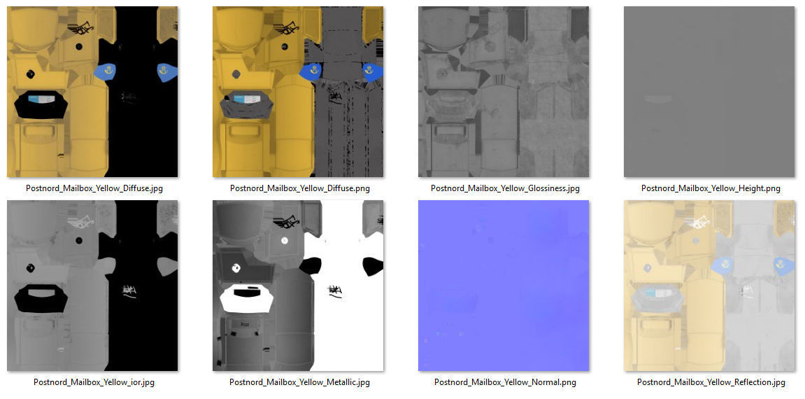 Postnord Mailbox 3D model_9