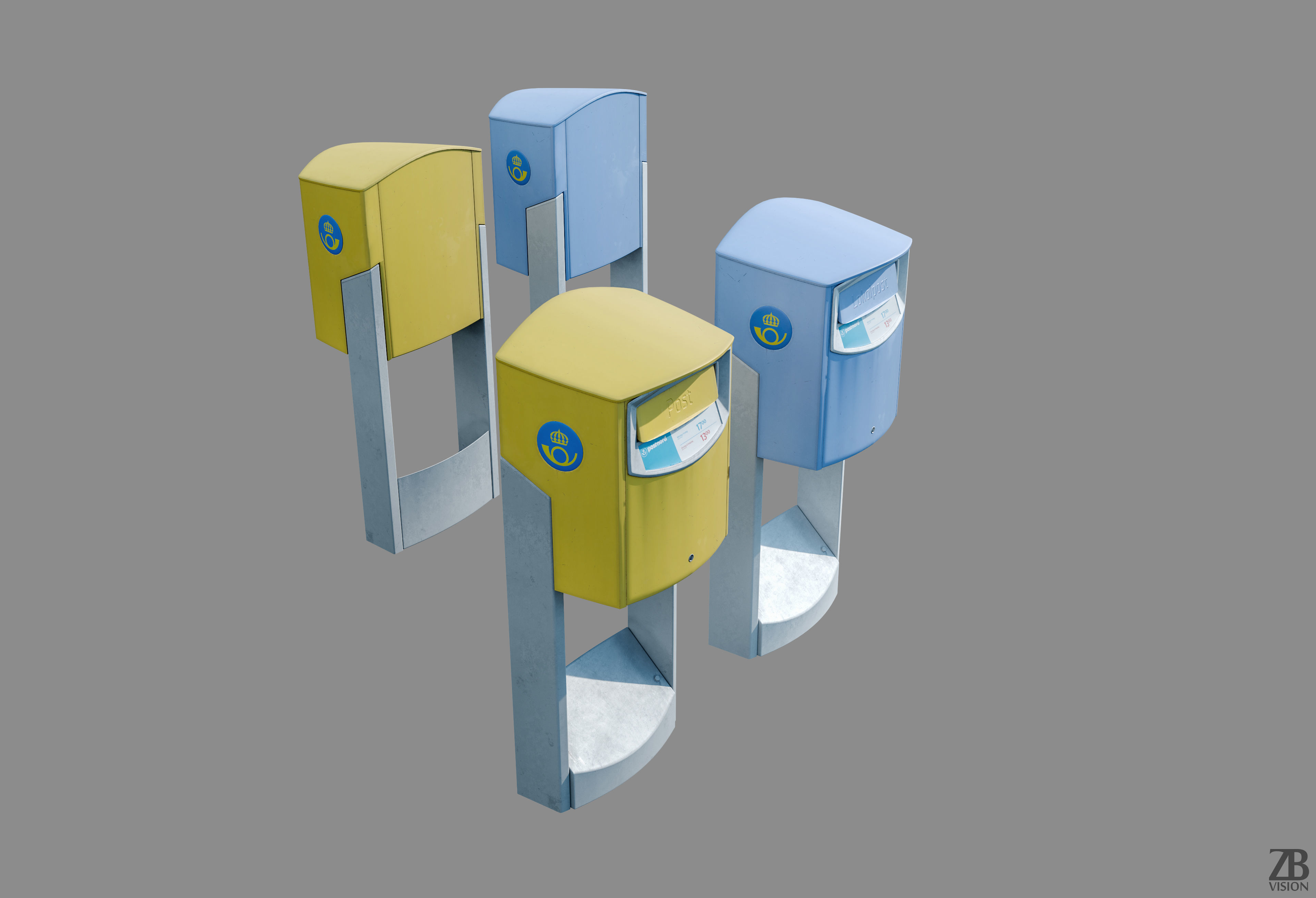Postnord Mailbox 3D model_4