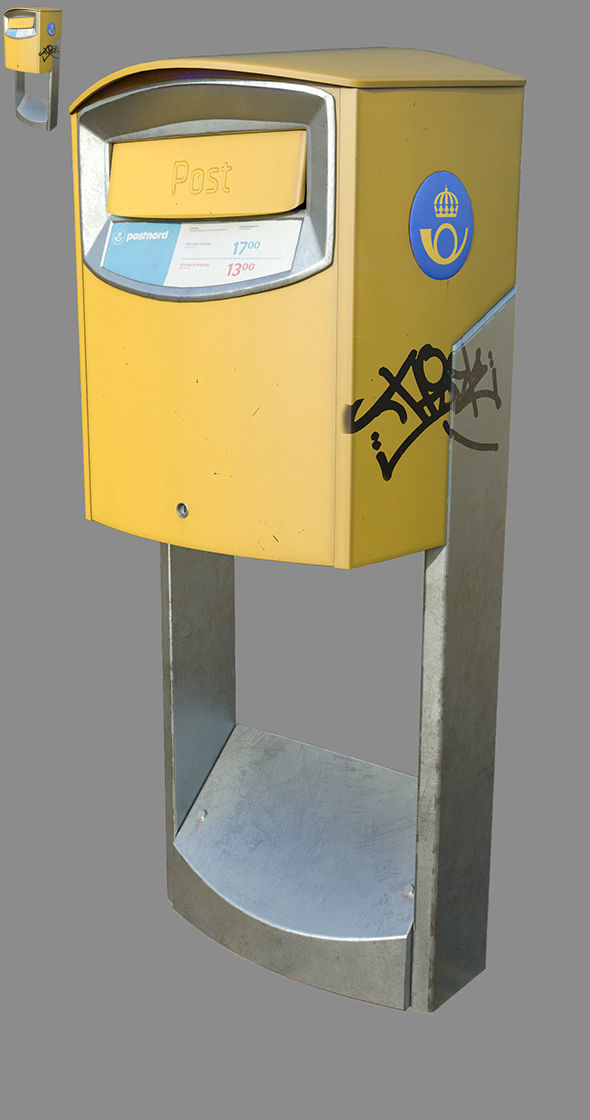 Postnord Mailbox 3D model_2