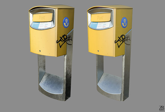 Postnord Mailbox 3D model