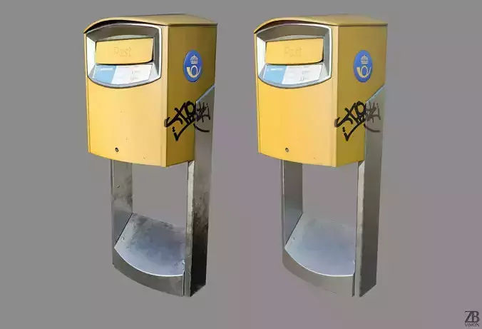 Postnord Mailbox 3D model