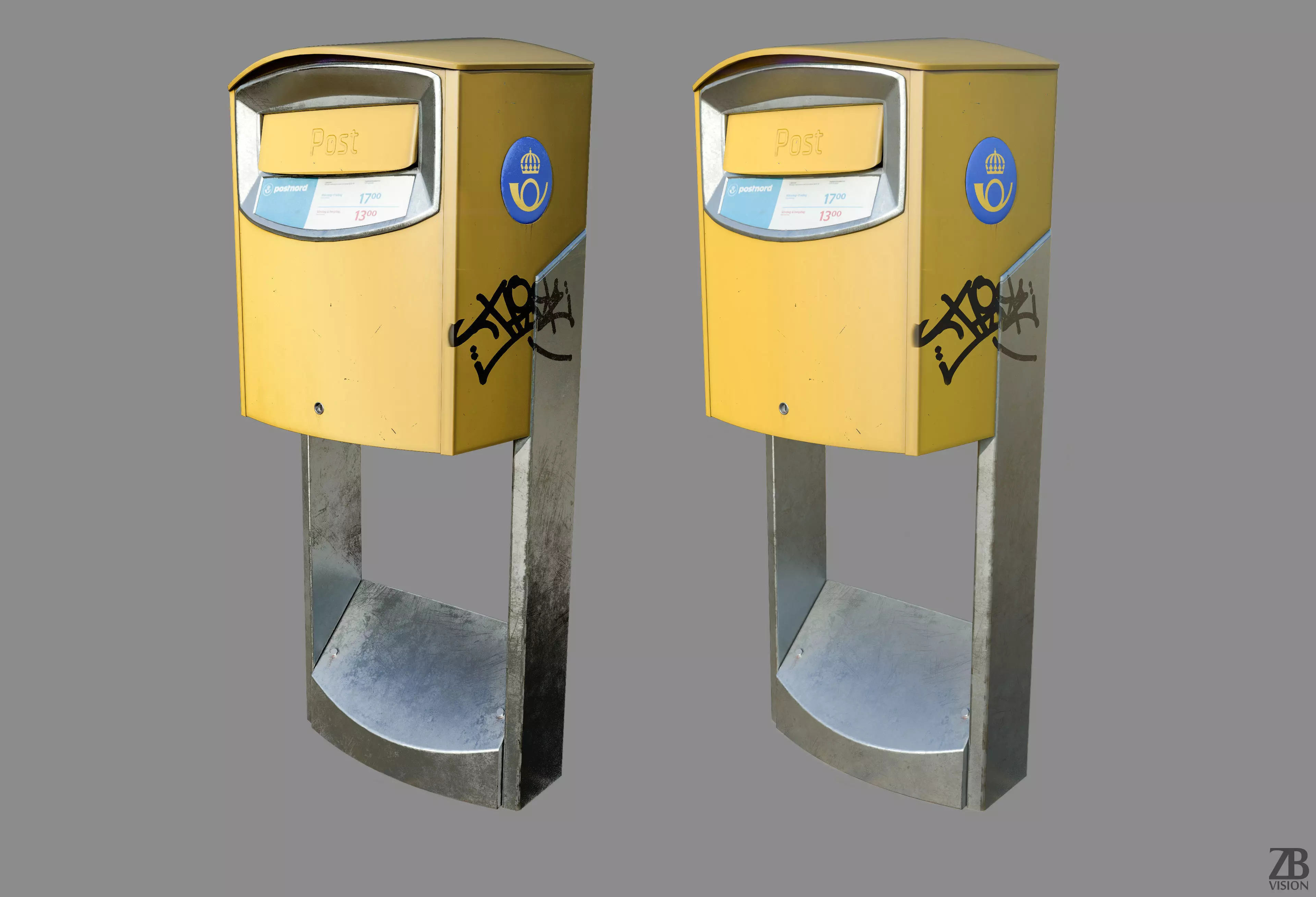 Postnord Mailbox 3D model_0