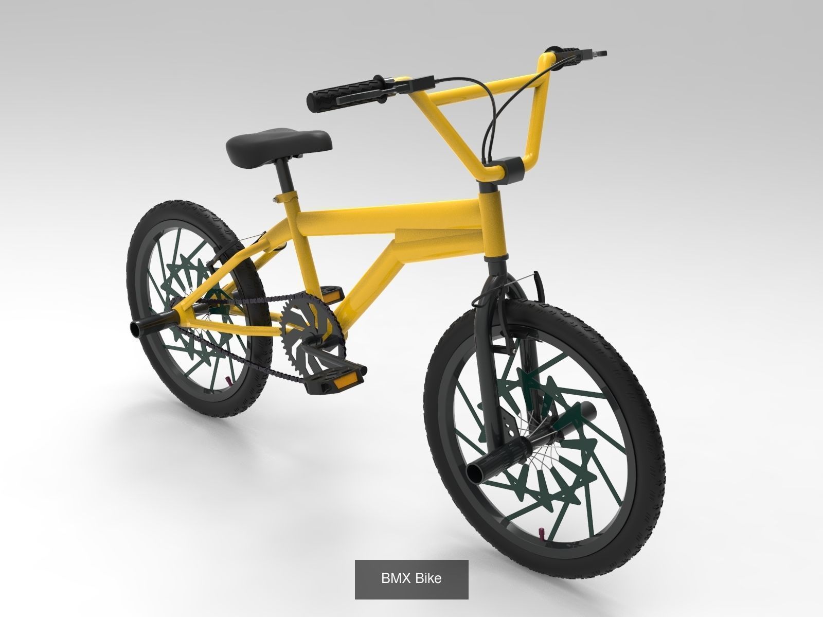 3 BMX Bikes 3D Model Collection_3