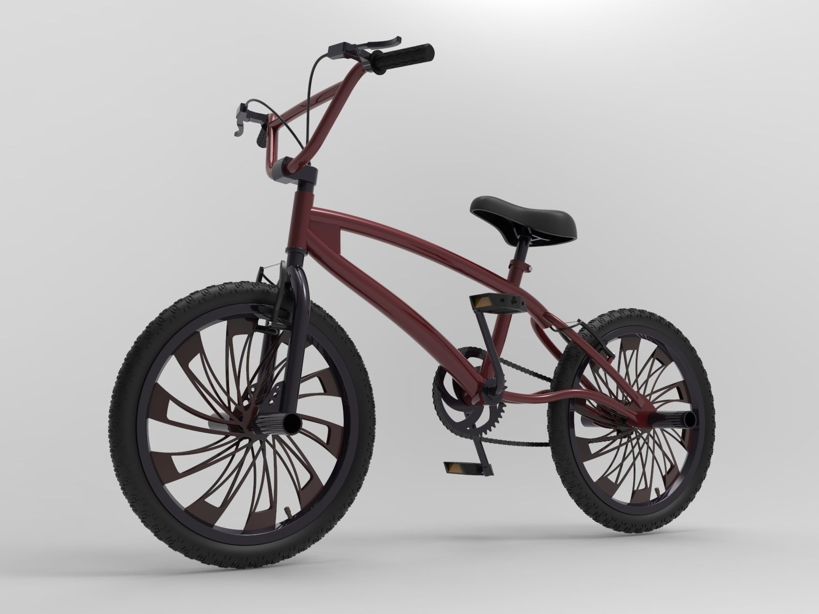 3 BMX Bikes 3D Model Collection_8