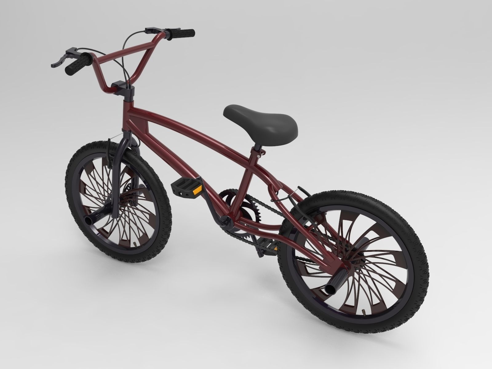 3 BMX Bikes 3D Model Collection_11