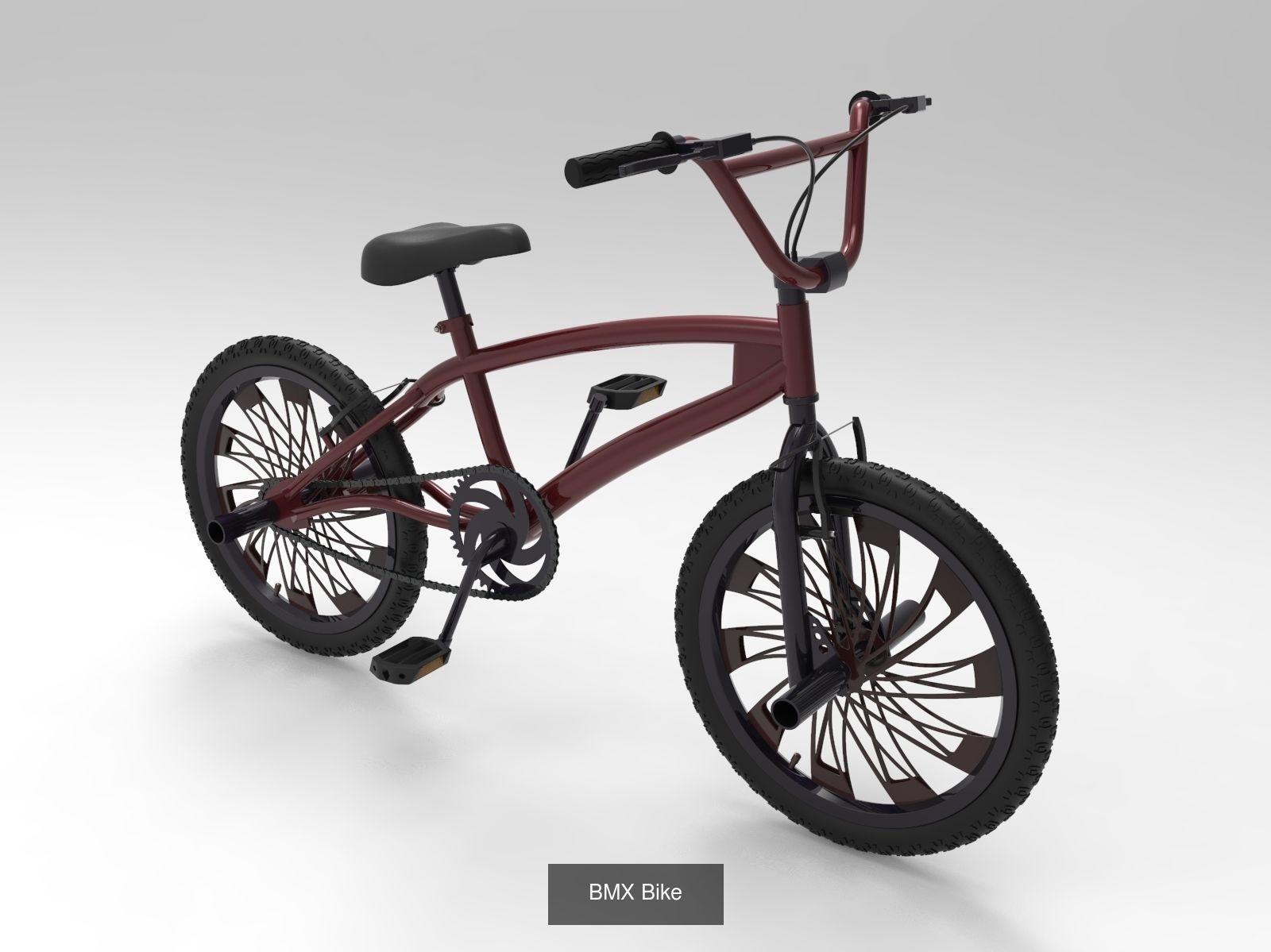 3 BMX Bikes 3D Model Collection_2
