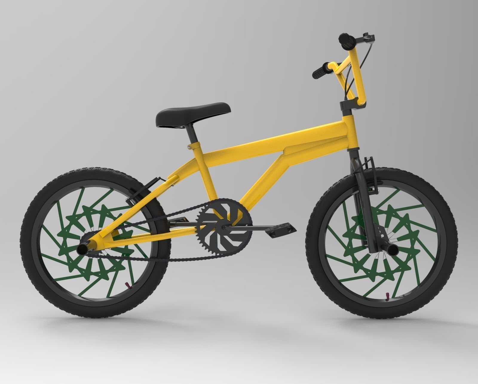 3 BMX Bikes 3D Model Collection_21