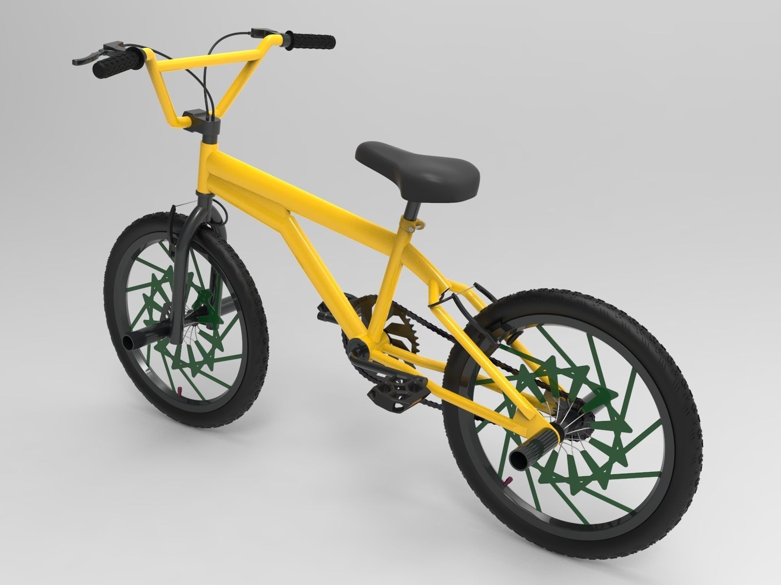 3 BMX Bikes 3D Model Collection_12