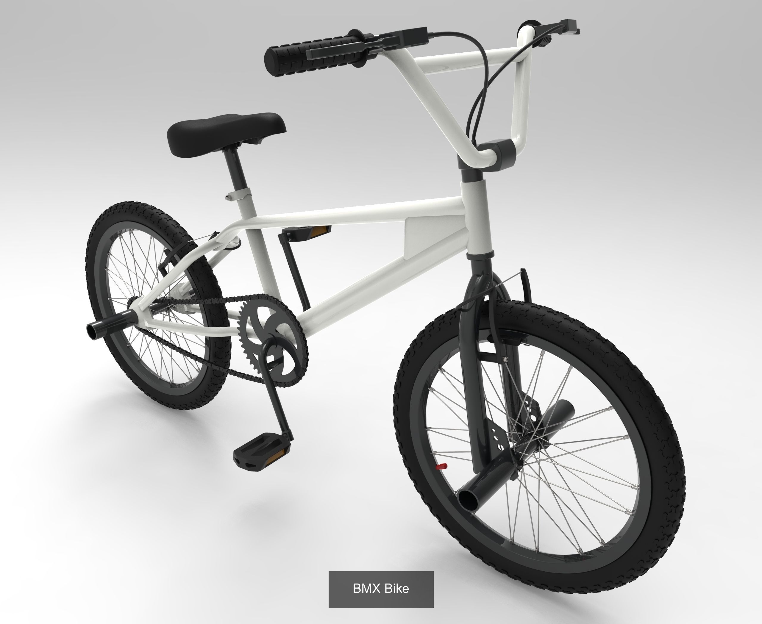 3 BMX Bikes 3D Model Collection_1