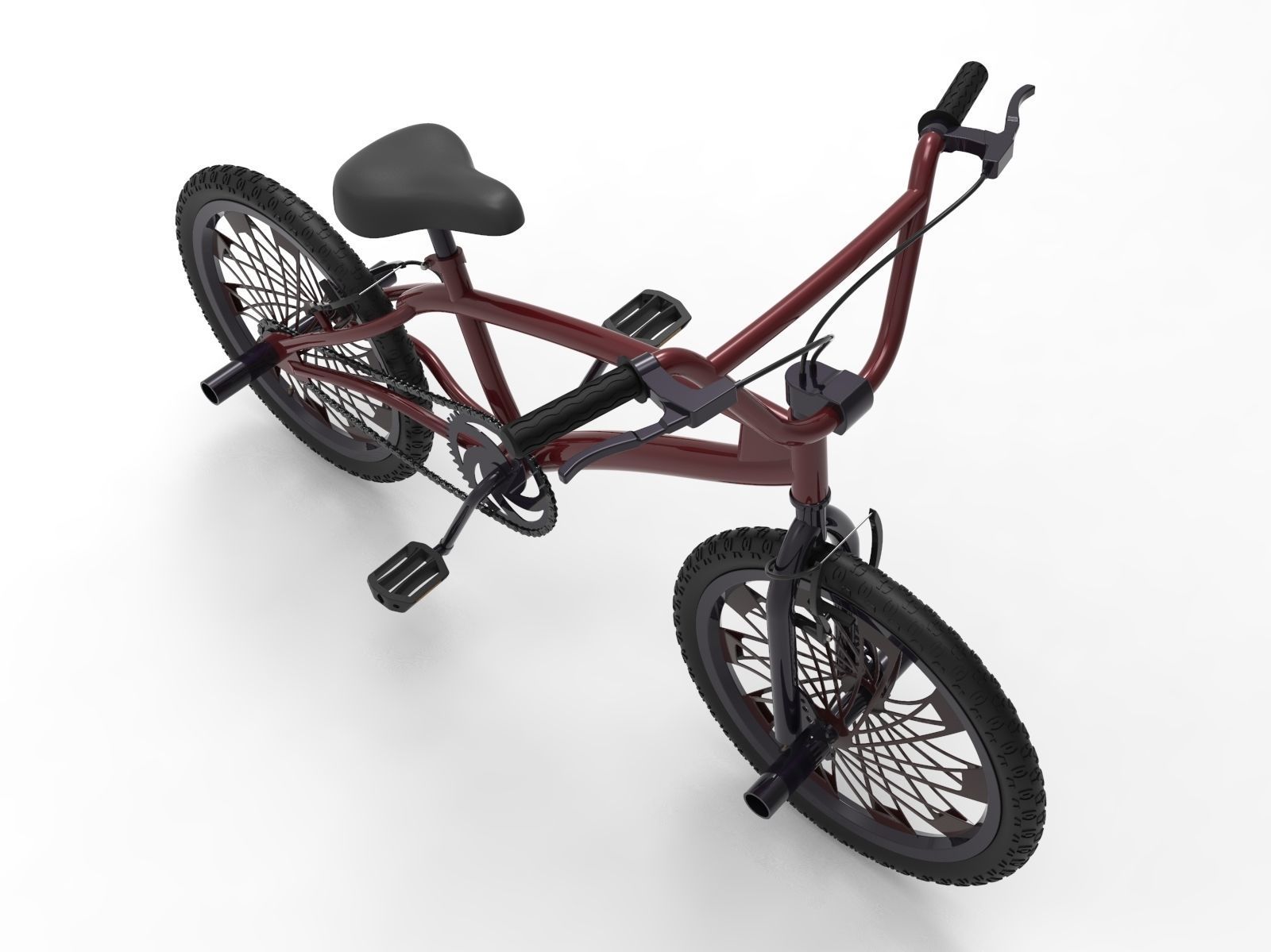 3 BMX Bikes 3D Model Collection_17