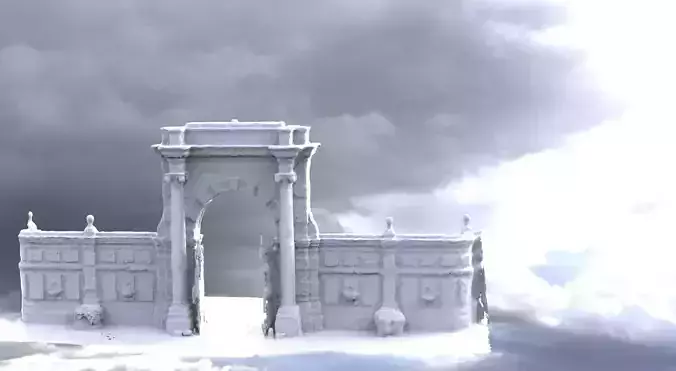 Mansion Gate 3D model