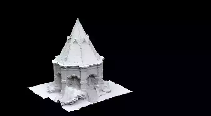 Hut of Hagrid low poly 3D model