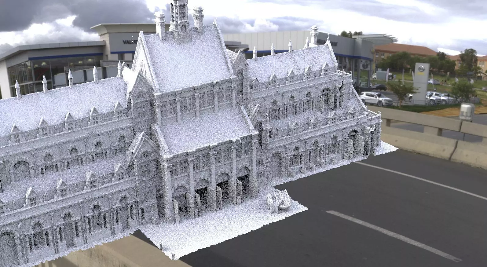 Country Mansion large 3D model_0