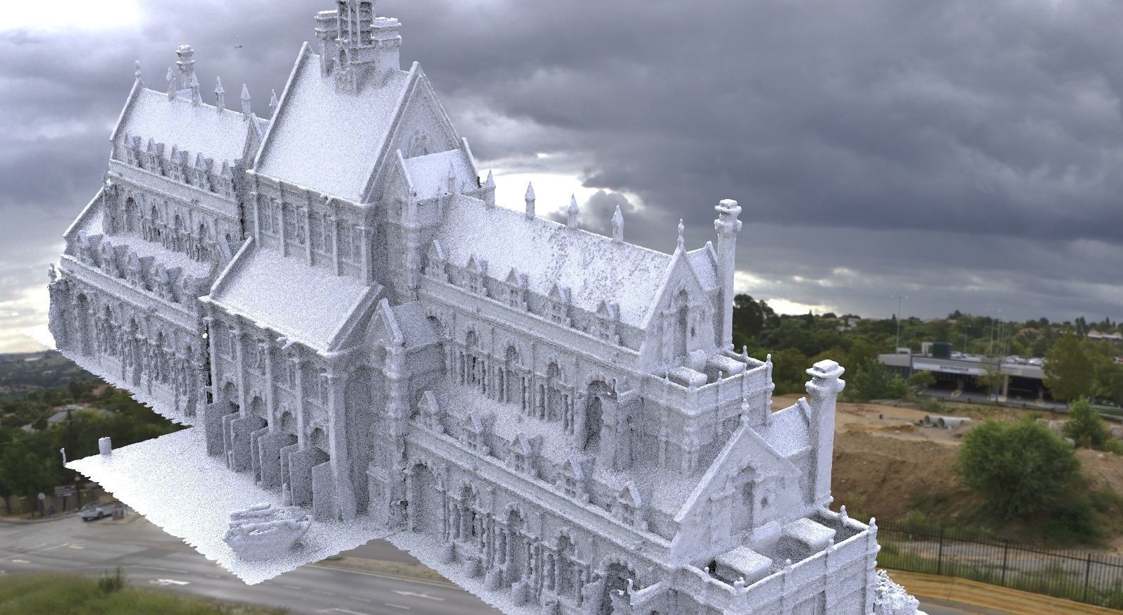 Country Mansion large 3D model_1