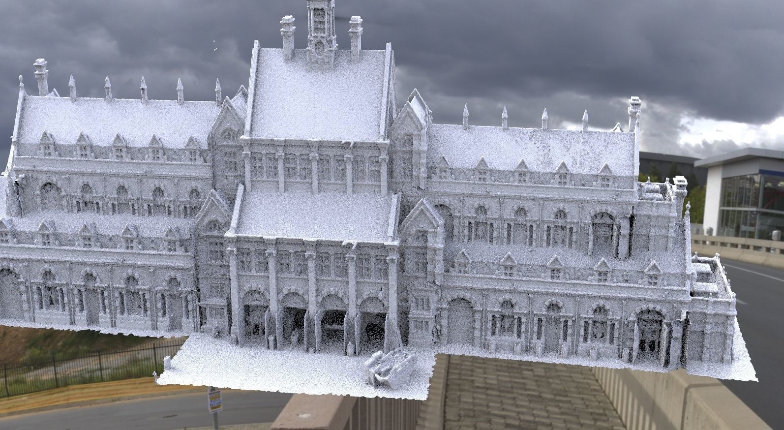 Country Mansion large 3D model_3