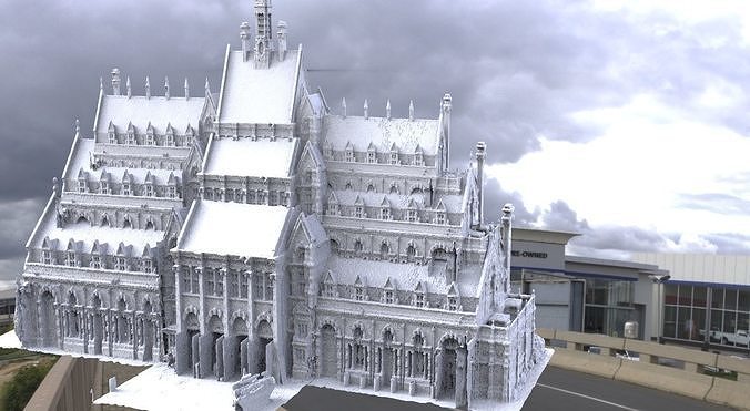 Country Mansion Horror mansion 3 levels 3D model