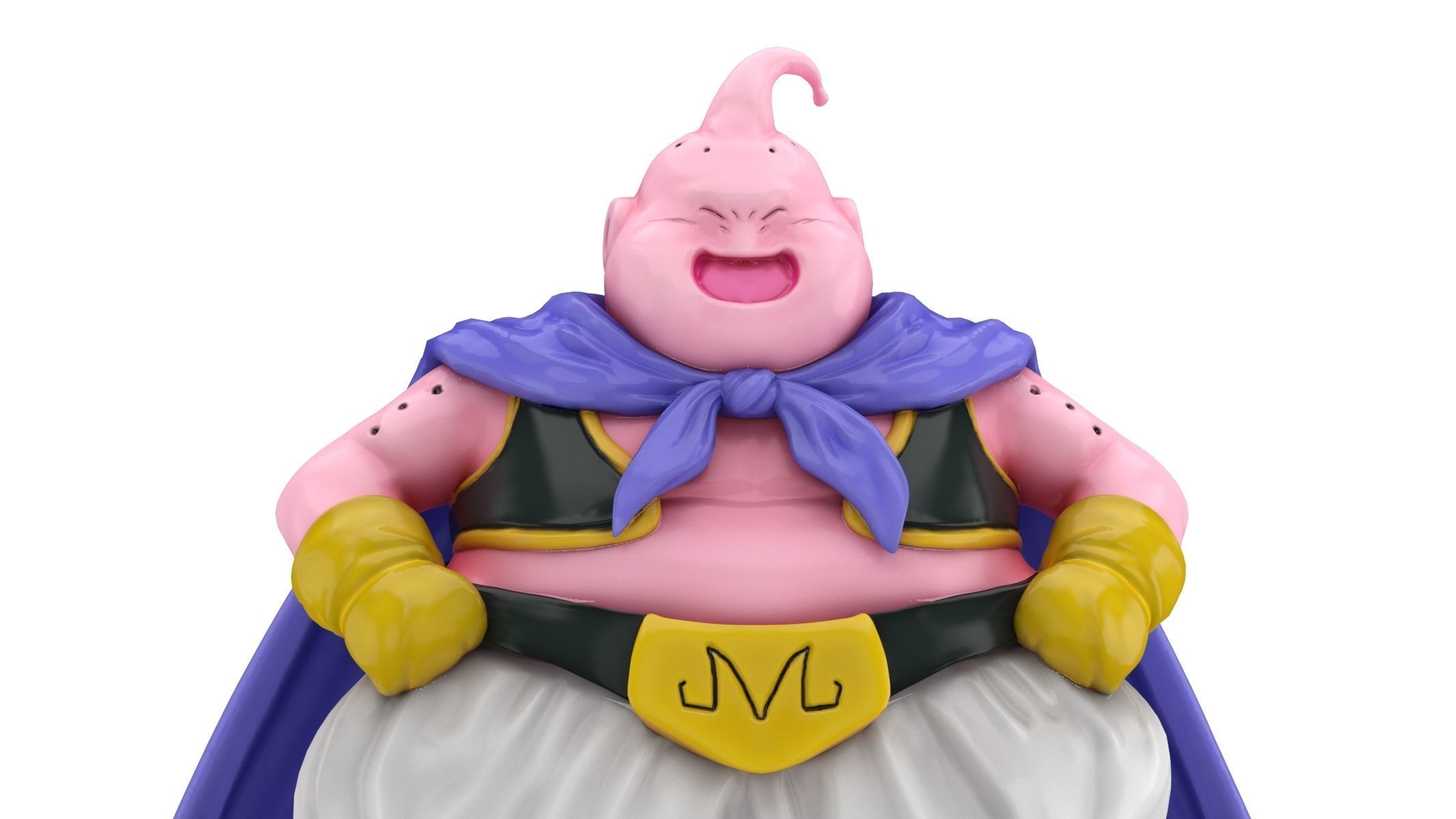 Majin Buu Fat Statue Low-poly 3D model_5