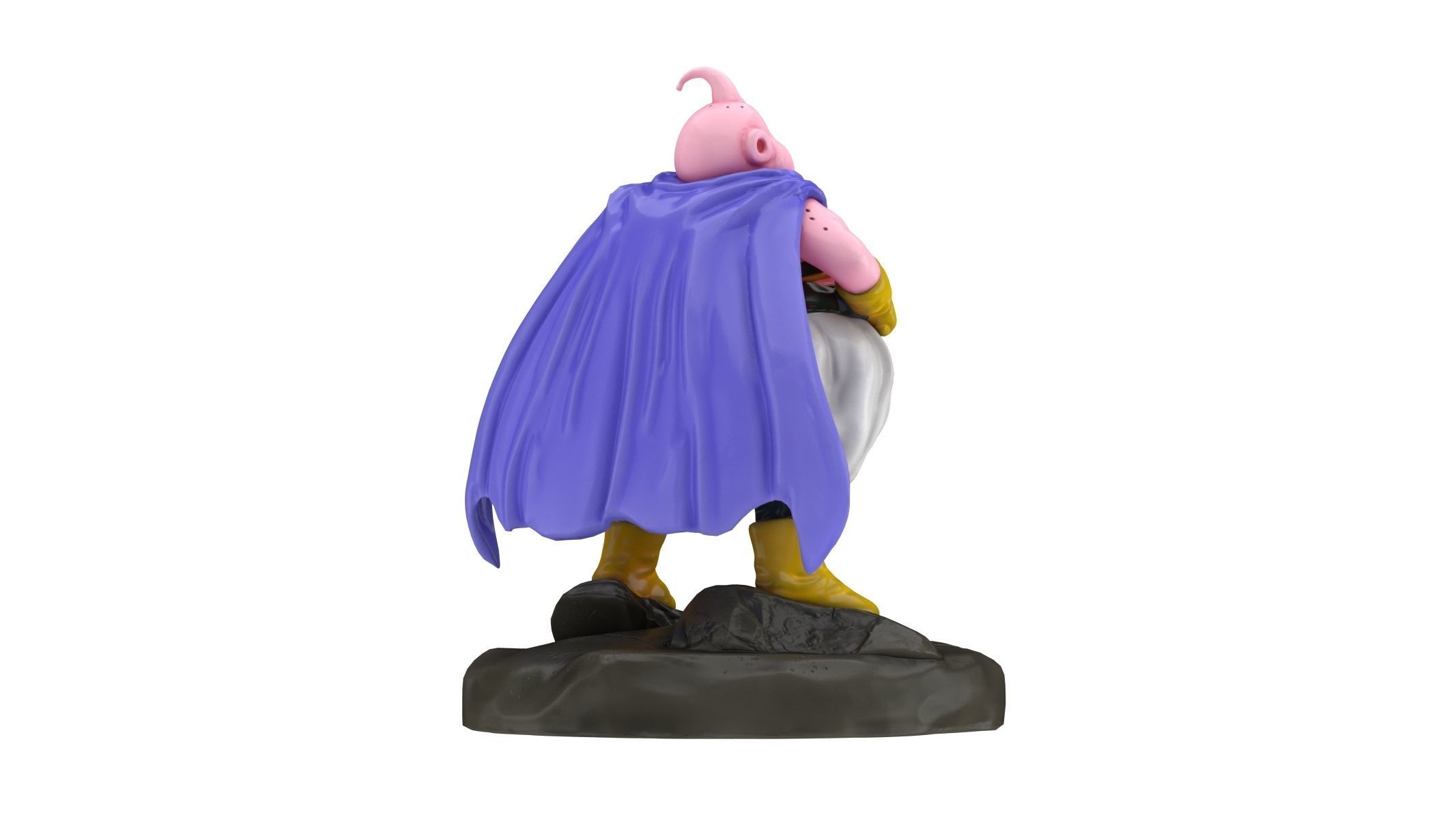 Majin Buu Fat Statue Low-poly 3D model_2
