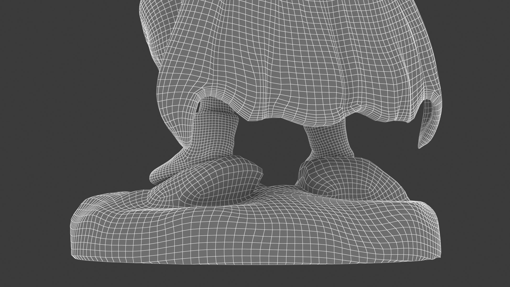 Majin Buu Fat Statue Low-poly 3D model_18